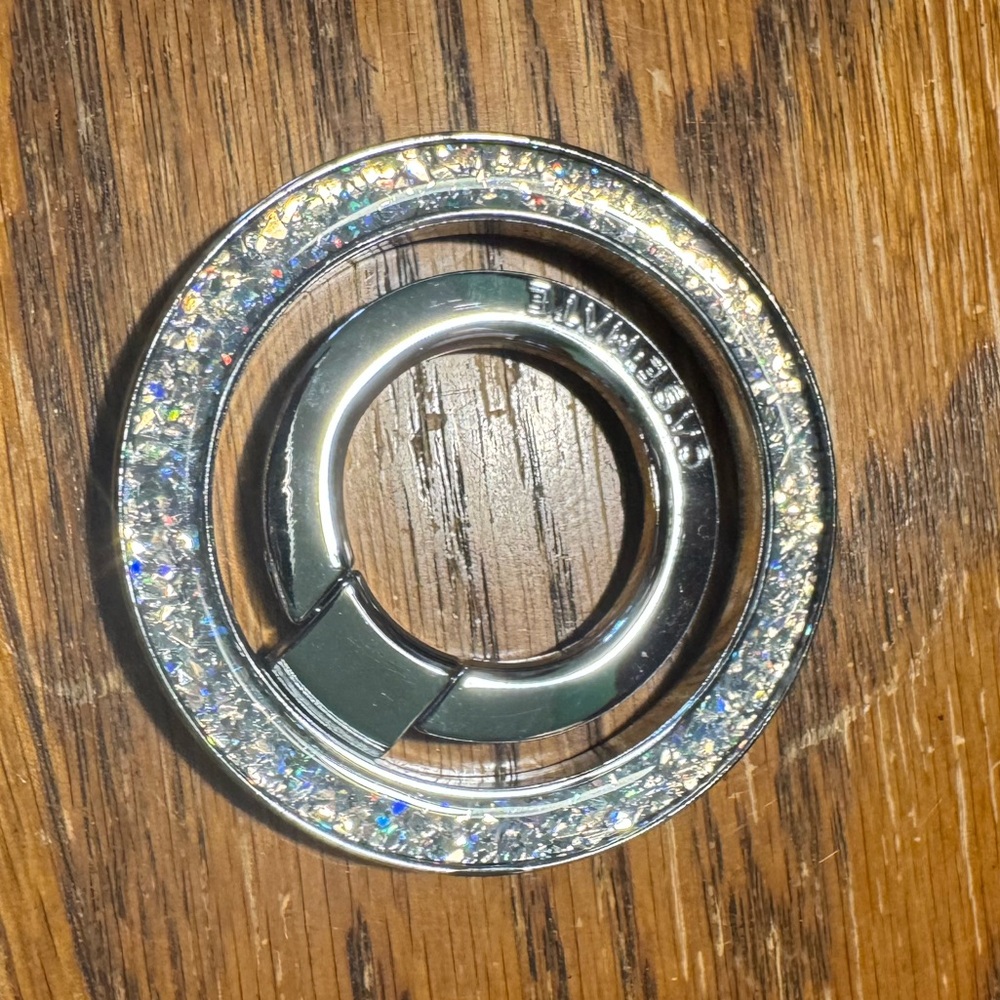 Case-Mate Silver Glitter Phone Ring Stand